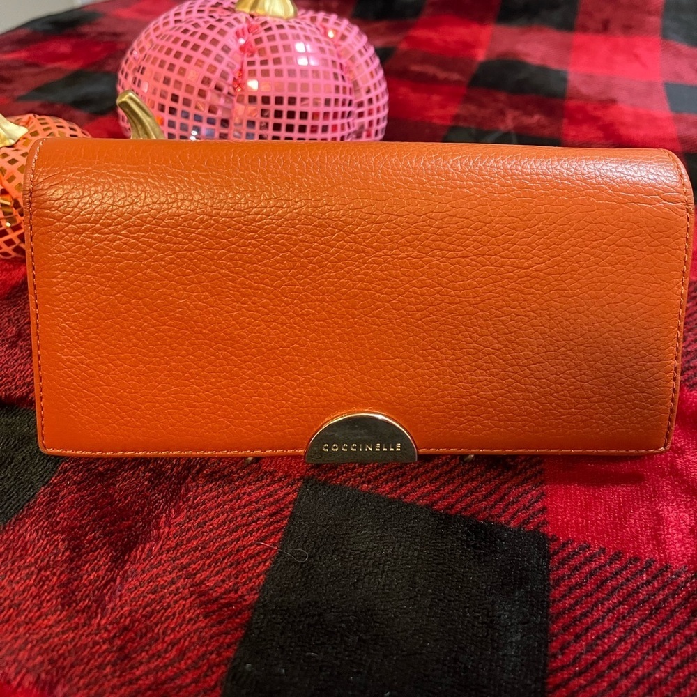 Coccinelle Chestnut Orange Leather Women's Wallet